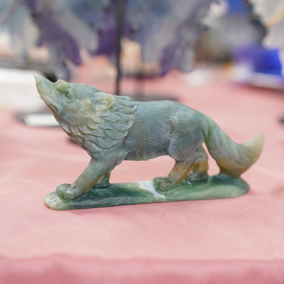 Howling moss strawberrystone wolf