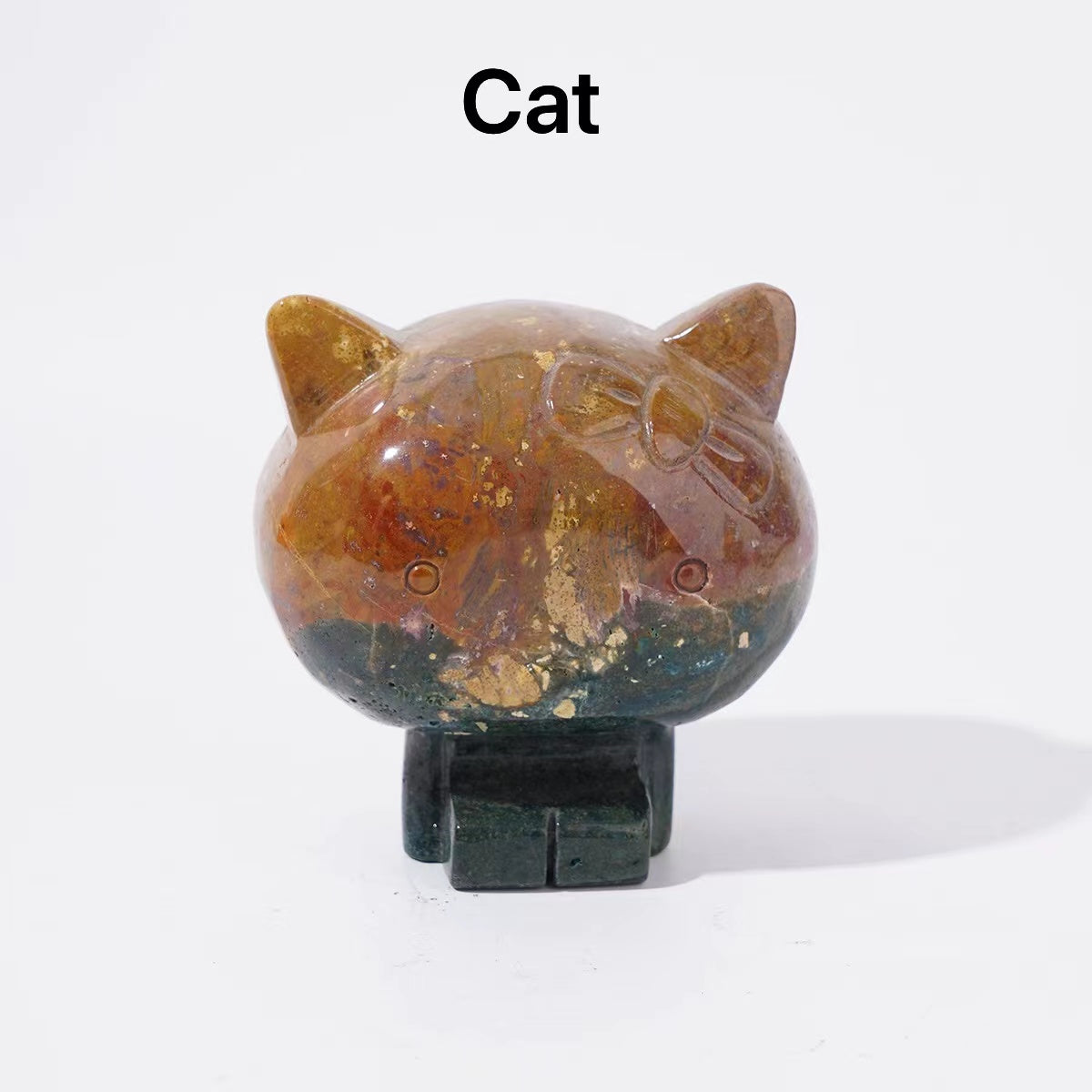 Fortunacat Camel Natural Ocean Jasper Crystal annials