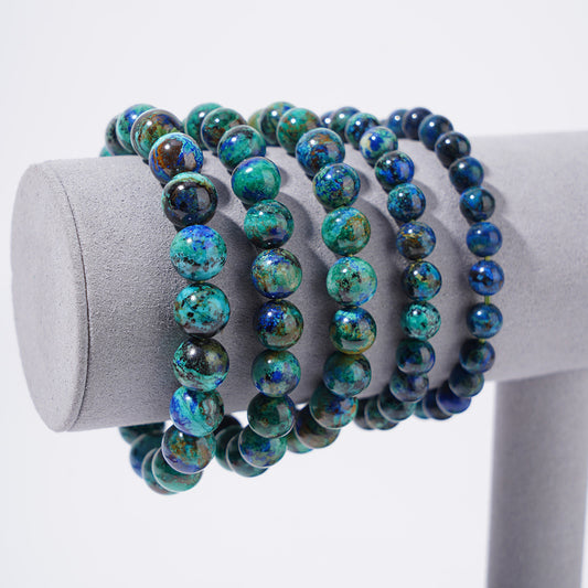 Azurite Bracelets 9mm 11mm