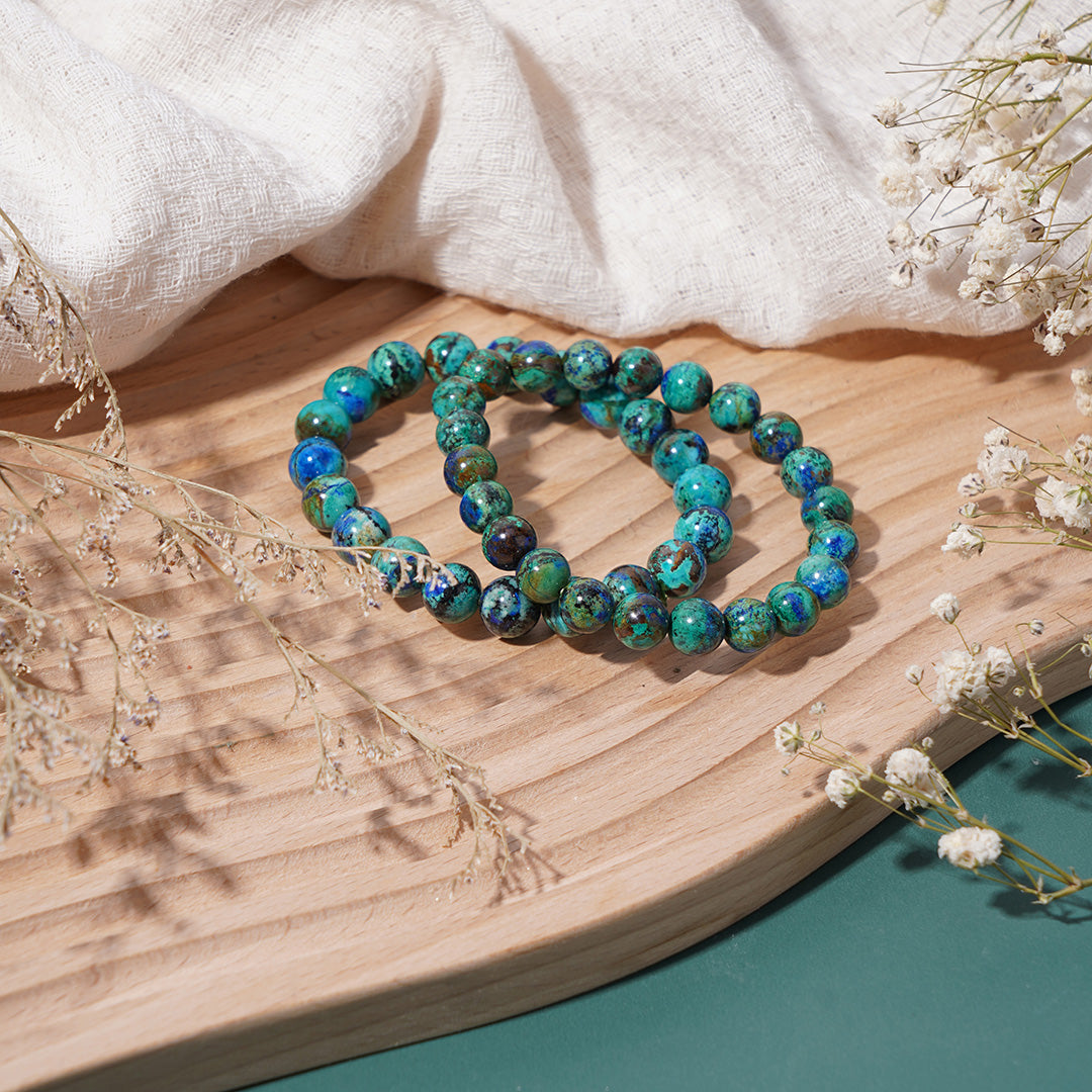 Azurite Bracelets 9mm 11mm
