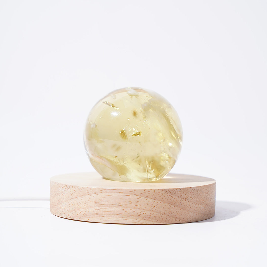 High end Natural Clear Citrine Crystal Sphere
