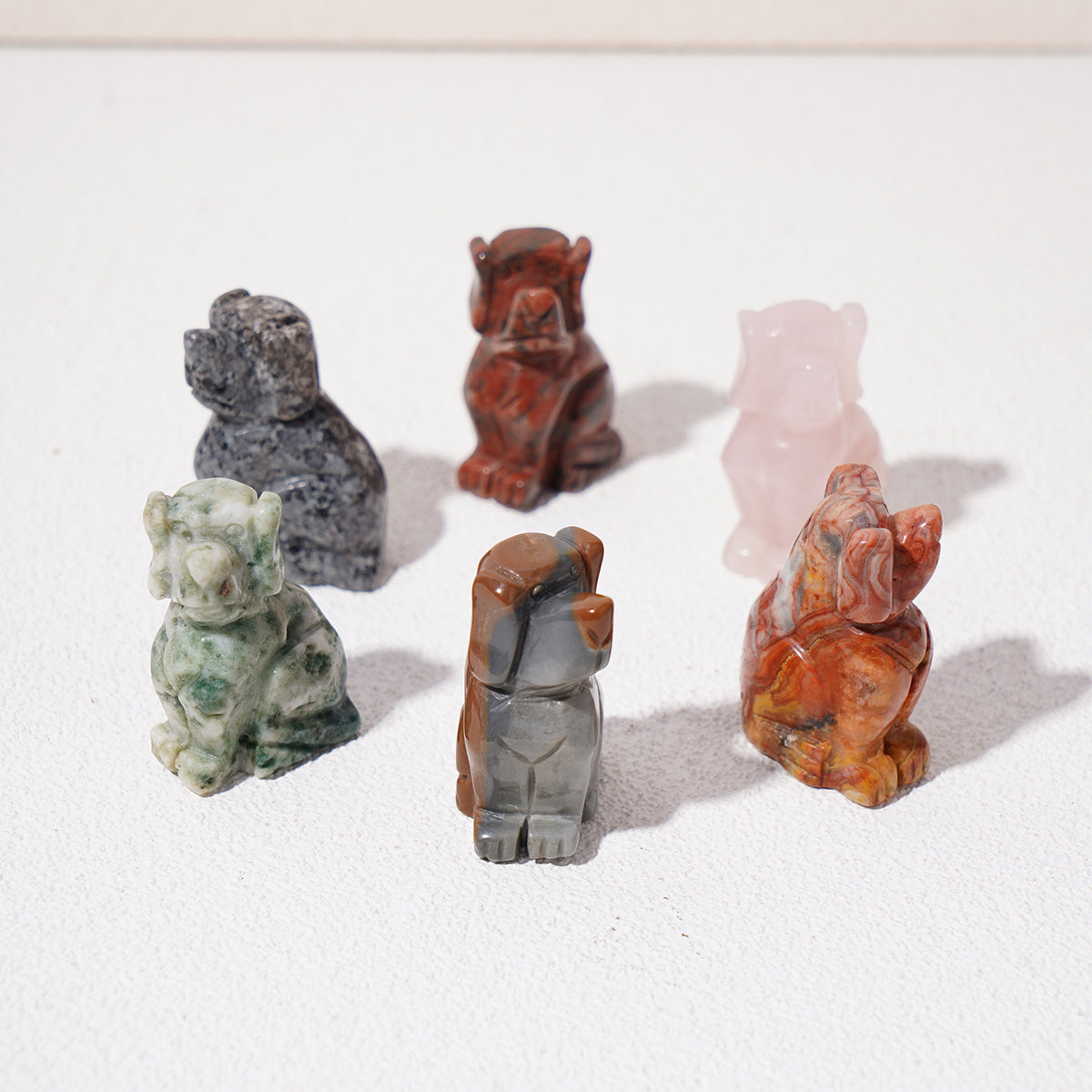 Mini crystal animals carving party