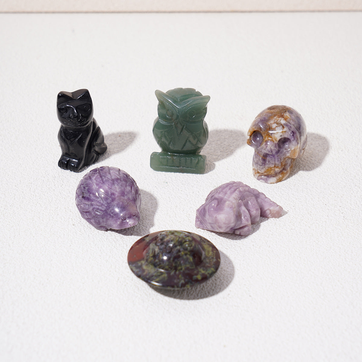 Mini crystal animals carving party