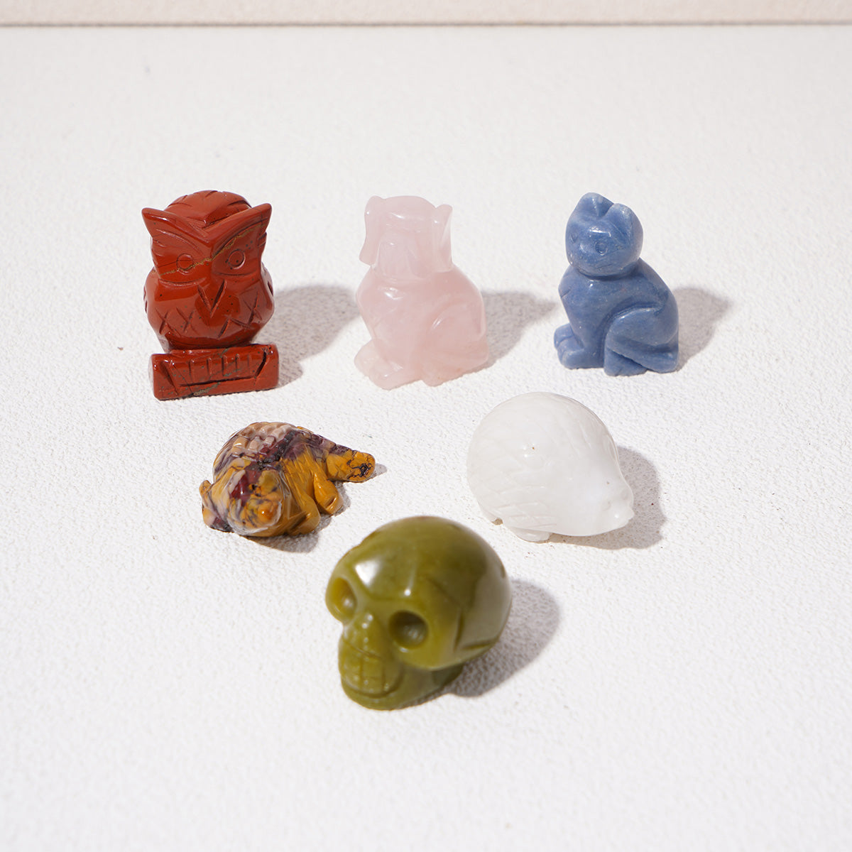 Mini crystal animals carving party