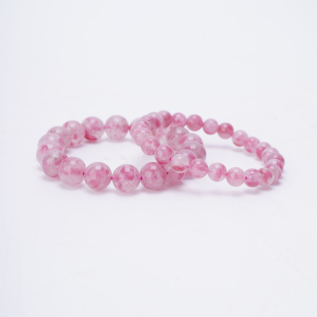 Cherry Blossom Rain Rhodonite Bracelets 7mm 9mm 11mm 13mm