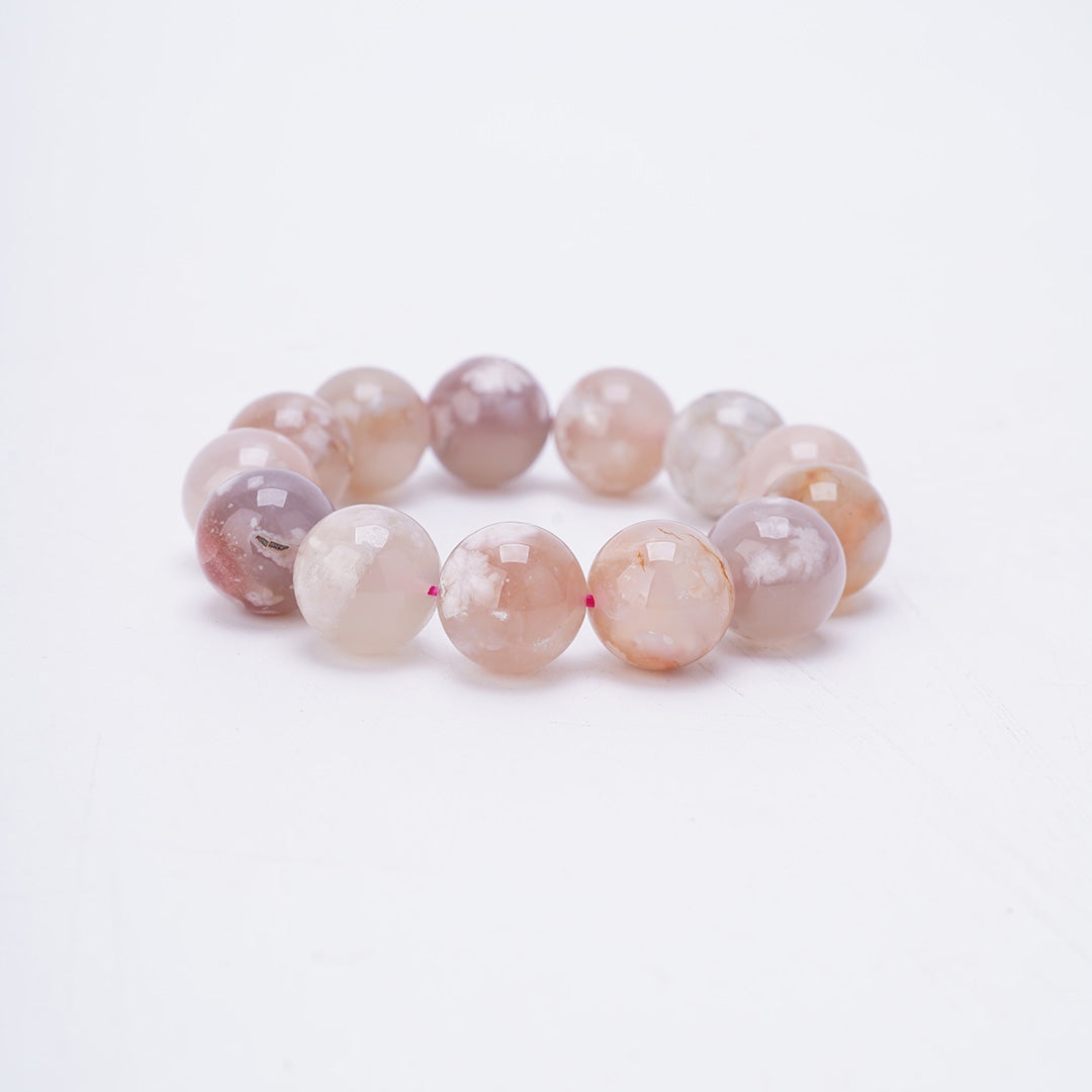 Flower Agate Bracelet 7mm 10mm 13mm