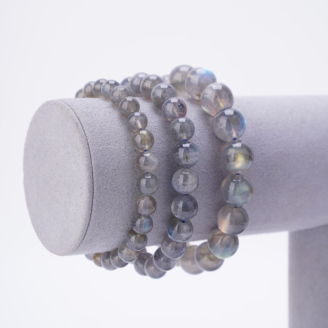 Labradorite Crystals bracelets 8mm 10mm 12mm