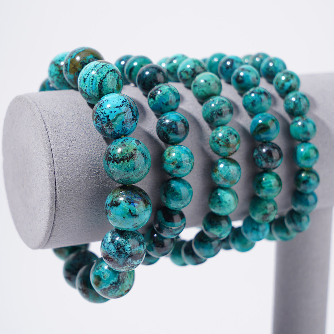 Chrysocolla Bracelets 8mm 10mm 12mm