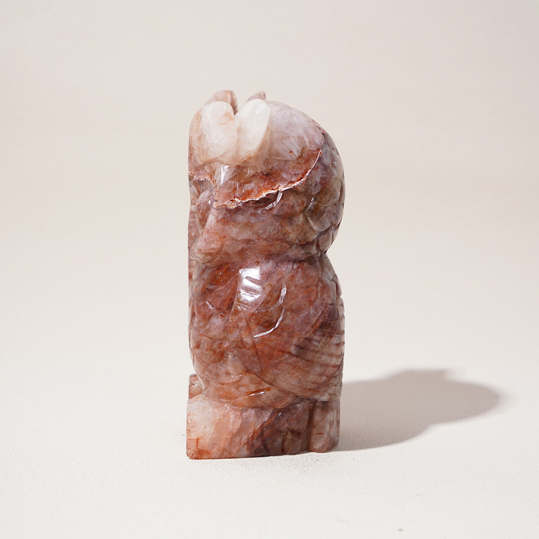 Fire Quartz Owl