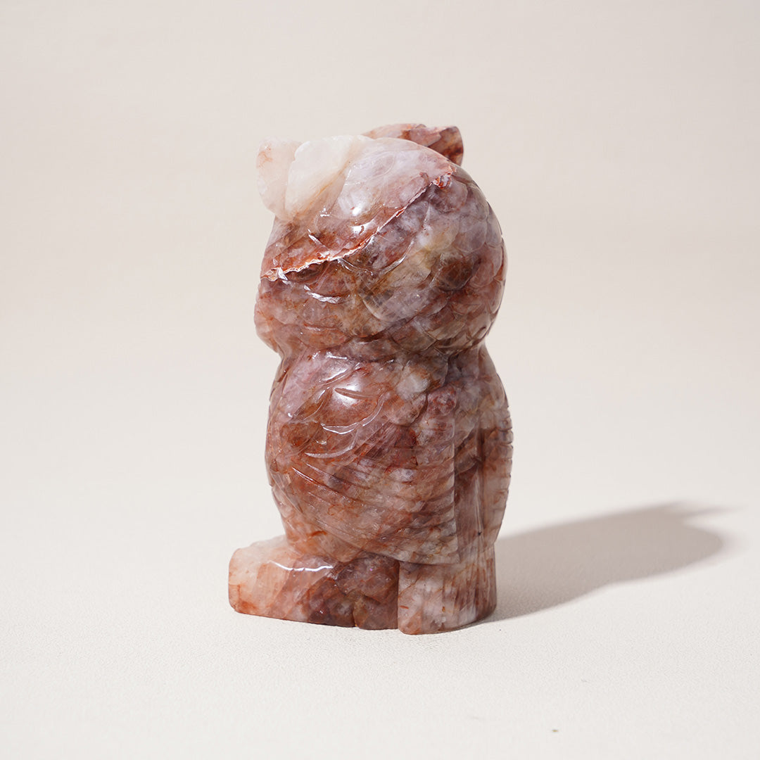Fire Quartz Owl