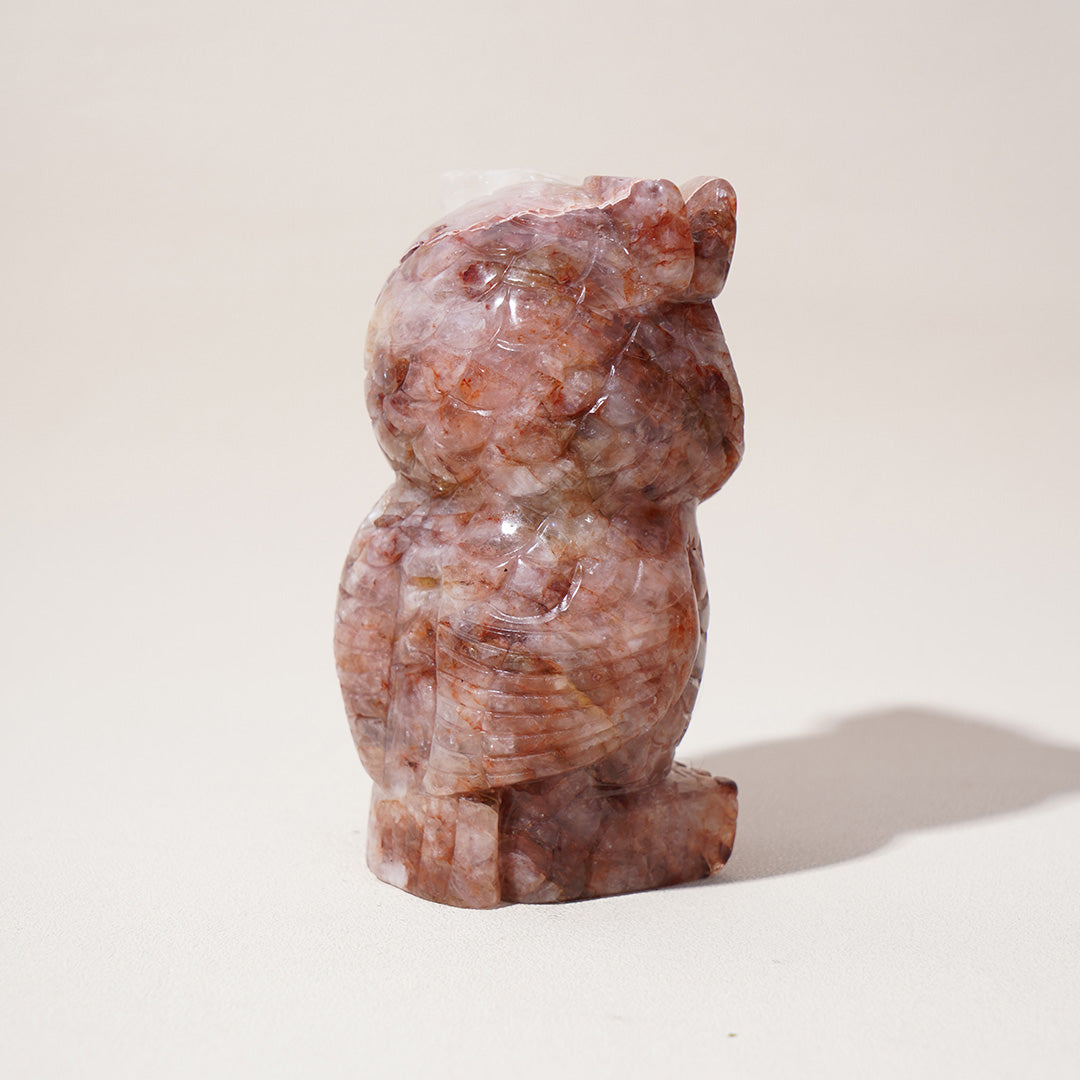 Fire Quartz Owl