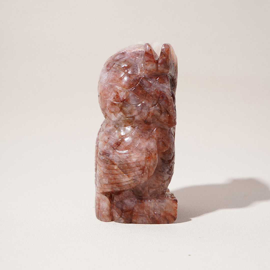 Fire Quartz Owl