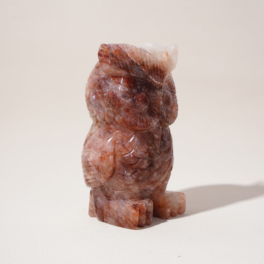 Fire Quartz Owl