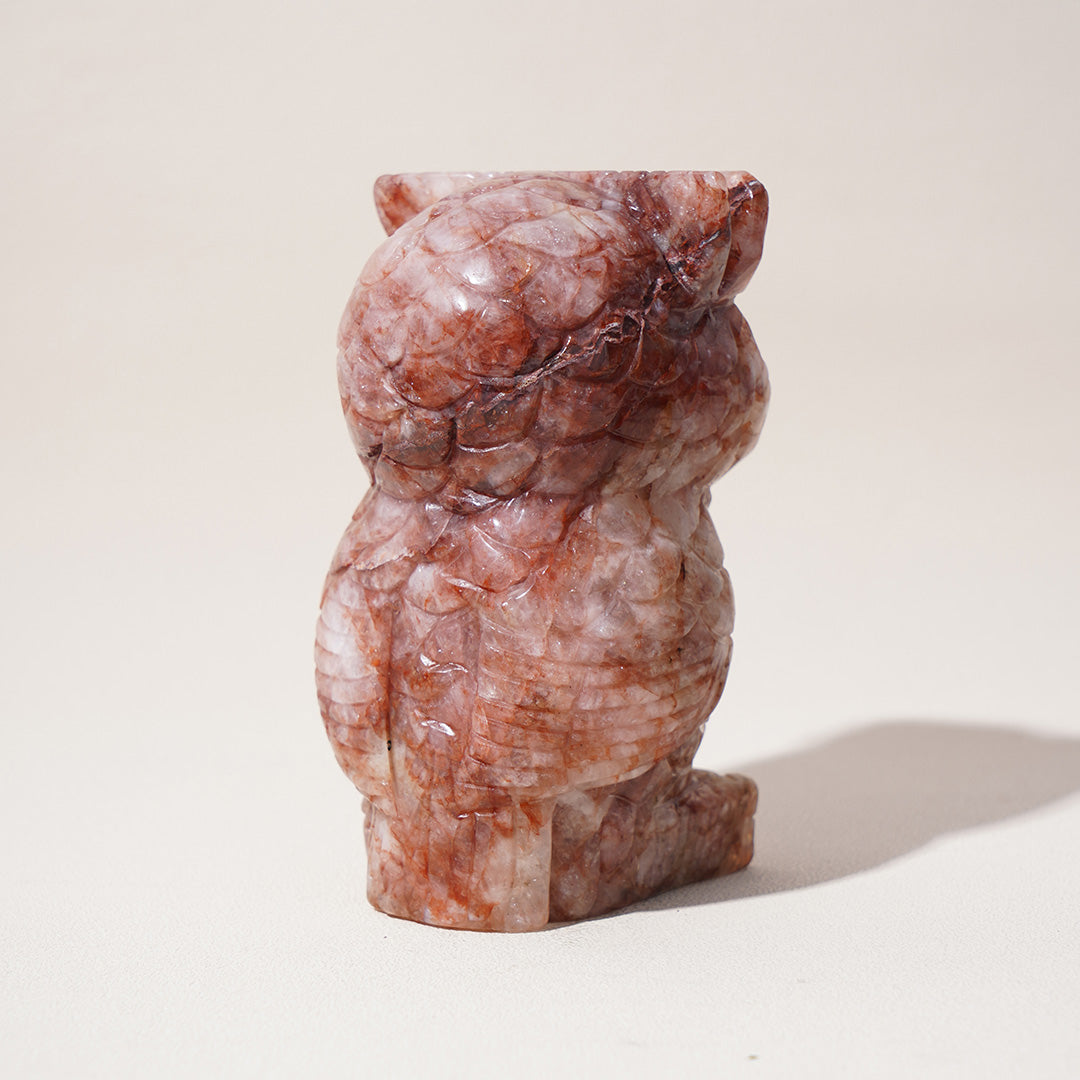 Fire Quartz Owl