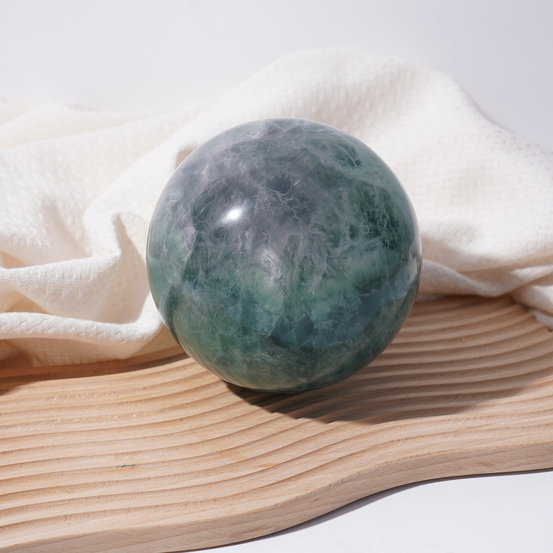 High-end Green Fluorite sphere