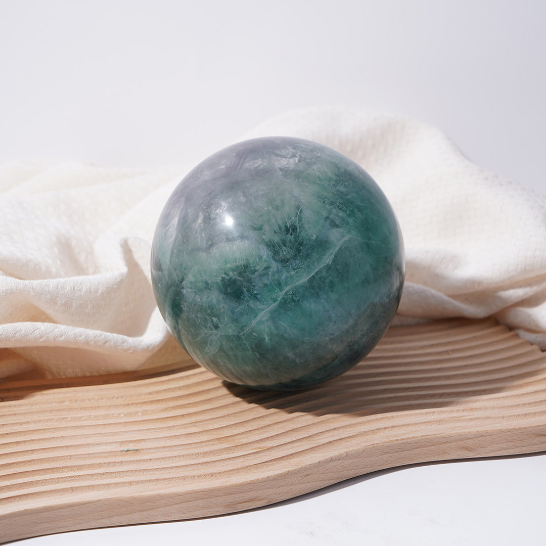 High-end Green Fluorite sphere