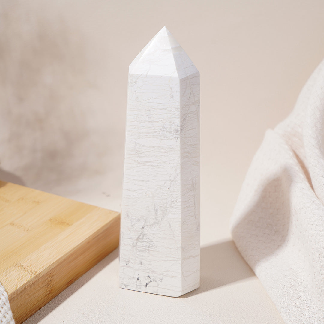 Natural Howlite Towers