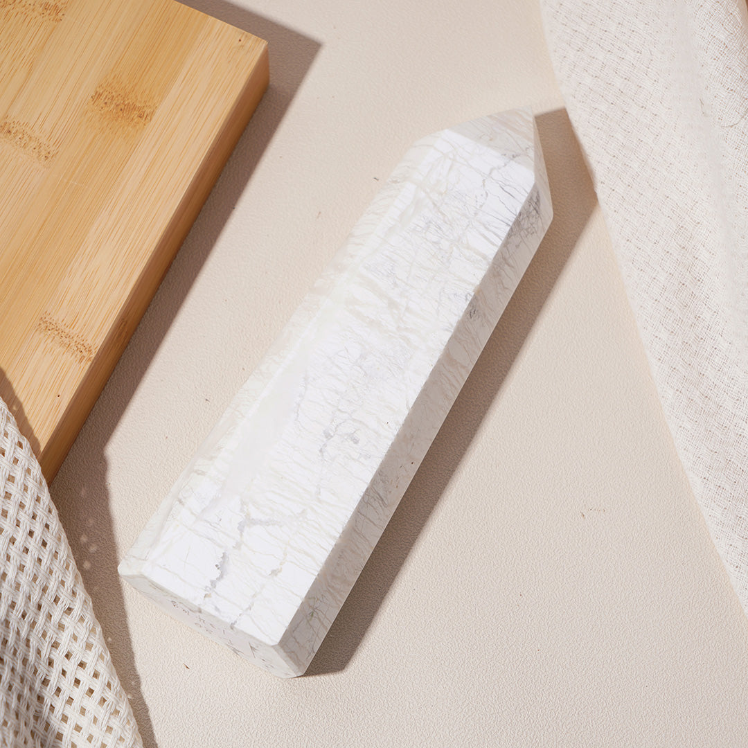 Natural Howlite Towers