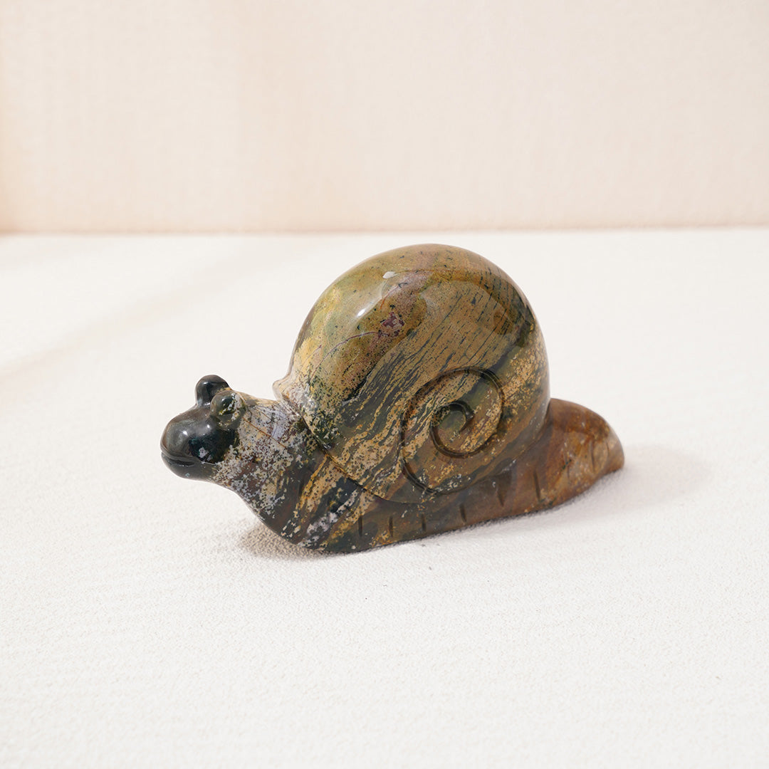Snail Ocean Agate Carving