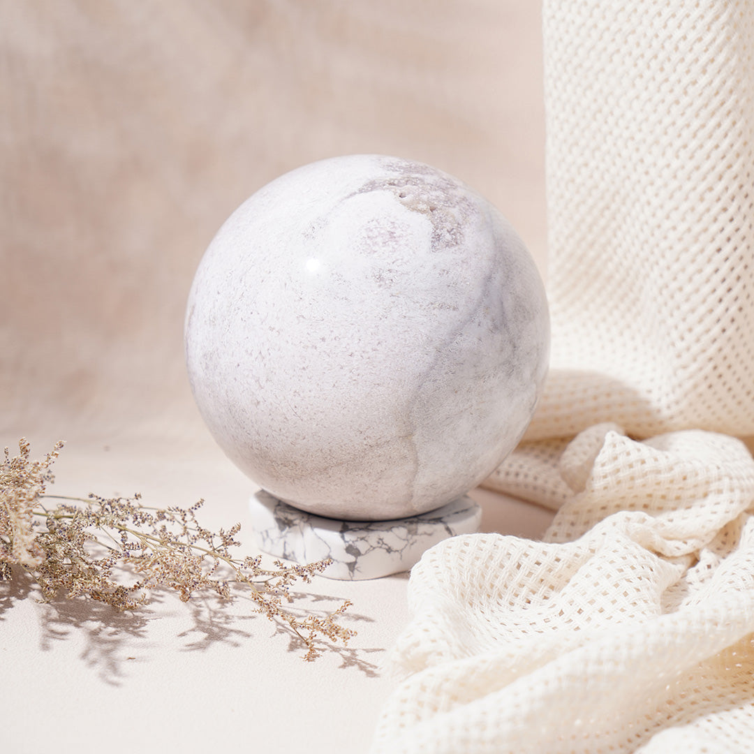 Fancy Pink Amethyst Sphere With little Druzy